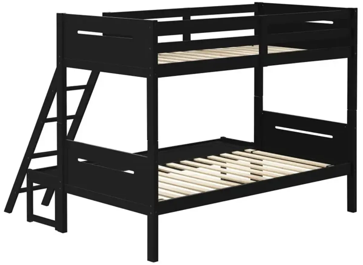 Littleton Twin Over Full Bunk Bed Black