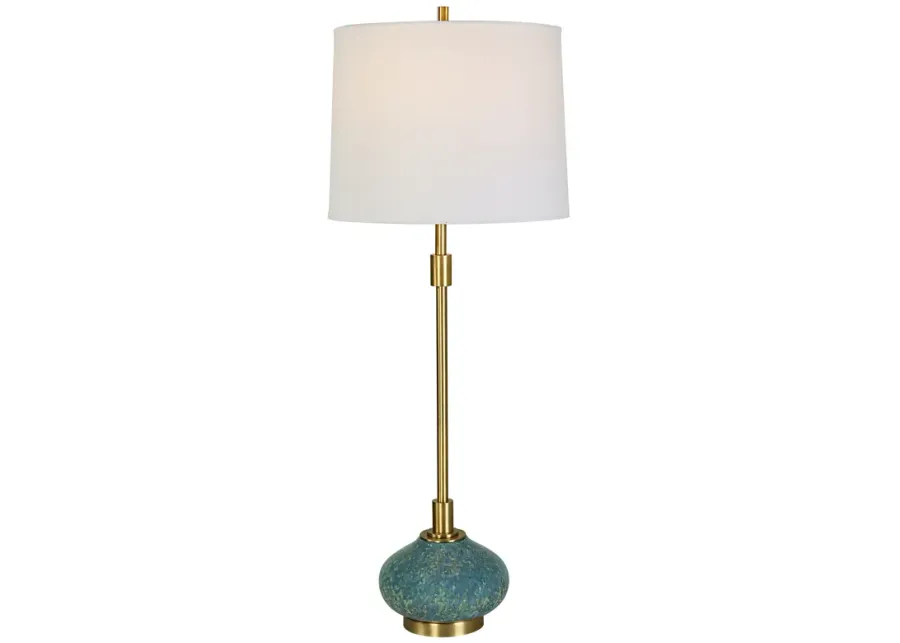 Kaimana Aged Blue Buffet Lamp