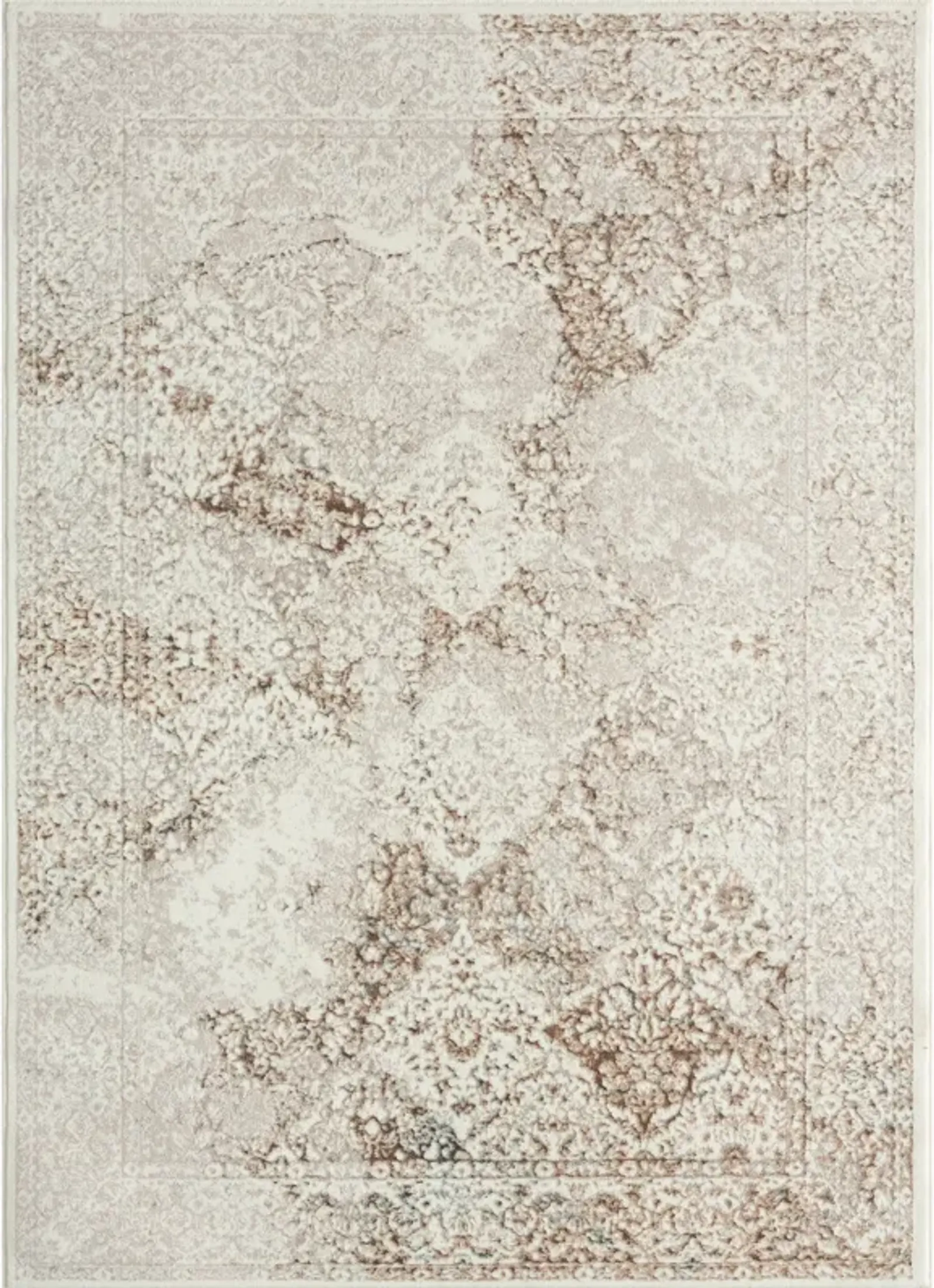 Avery Classic Damask Area Rug