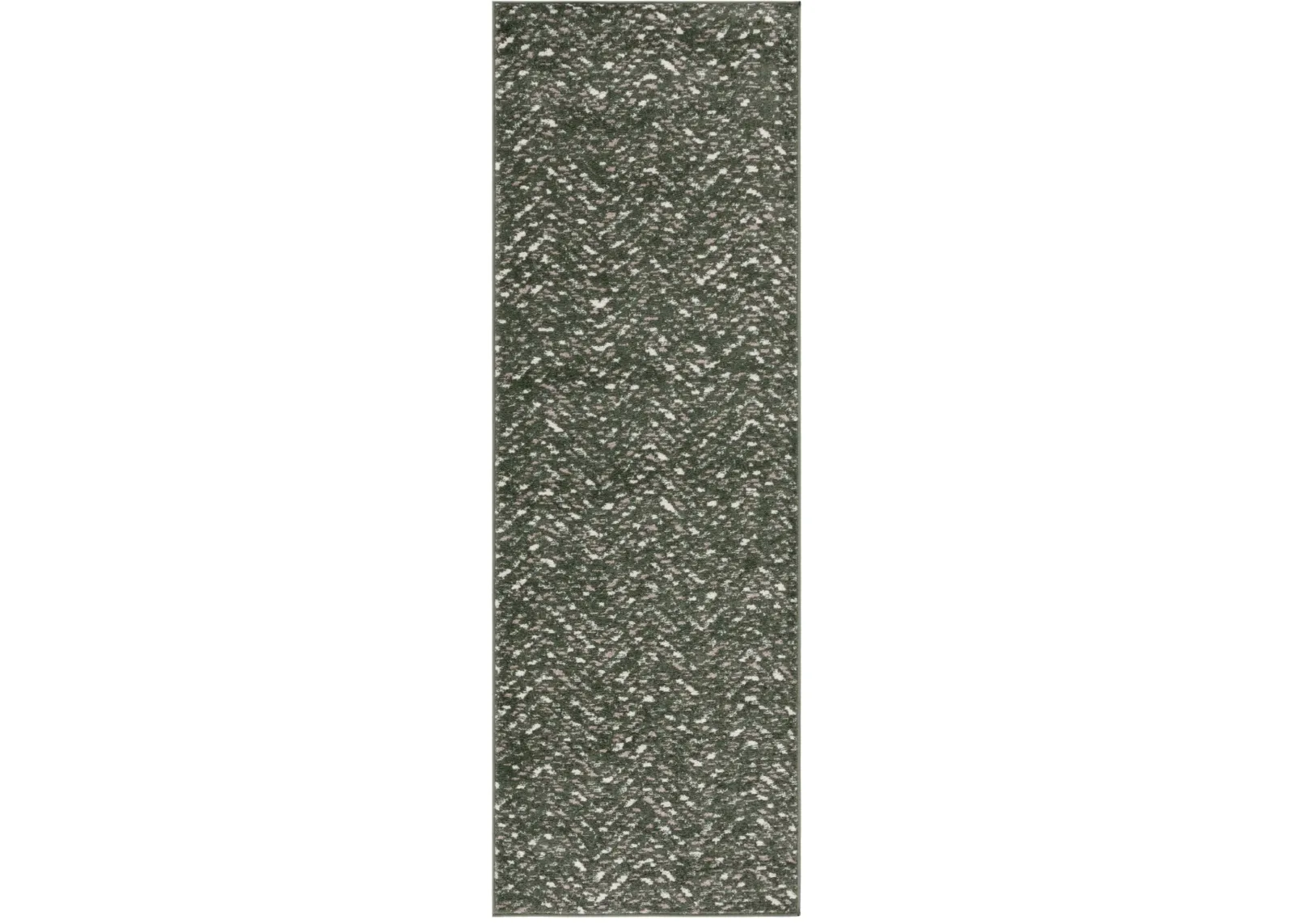 ADIRONDACK 104 DARK GREEN  2'-6' x 8' Runner Rug