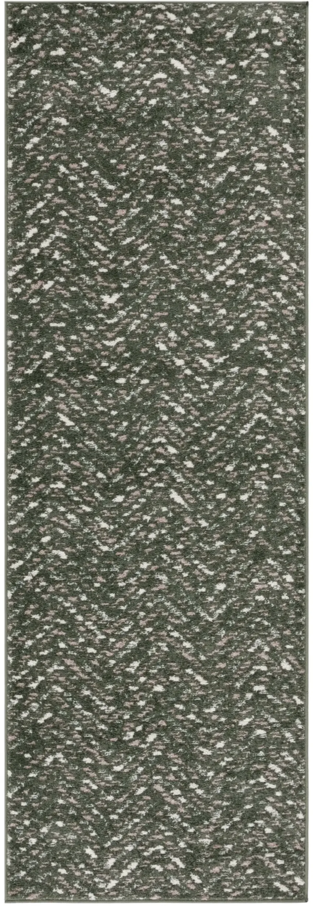 ADIRONDACK 104 DARK GREEN  2'-6' x 8' Runner Rug