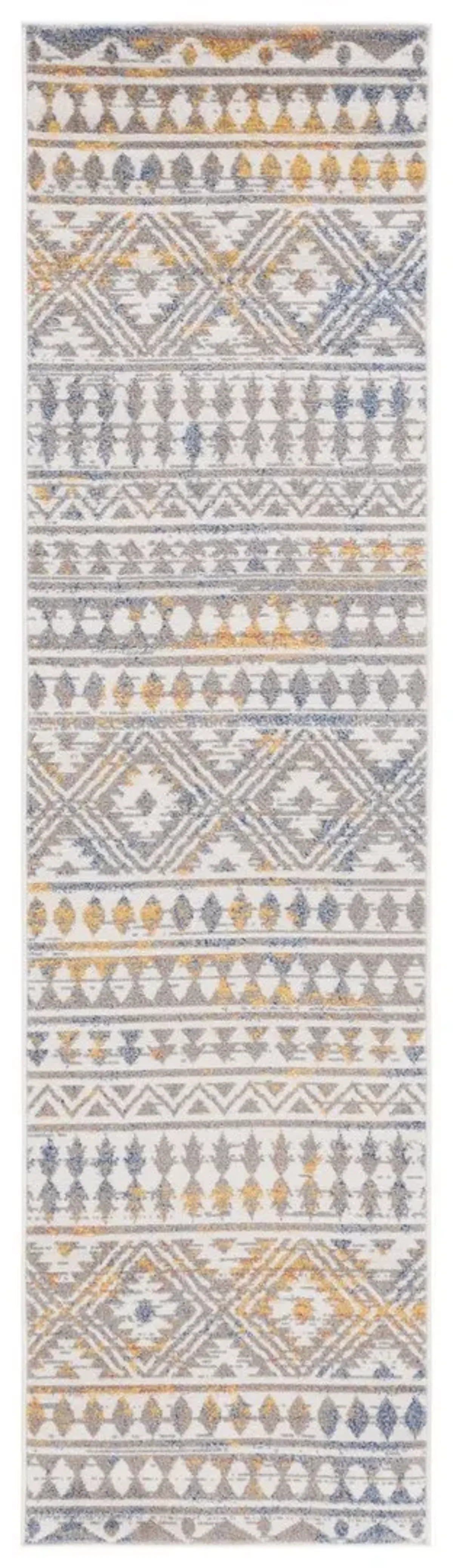 ASTORIA 412 Grey 2'-2' X 8' Runner Rug