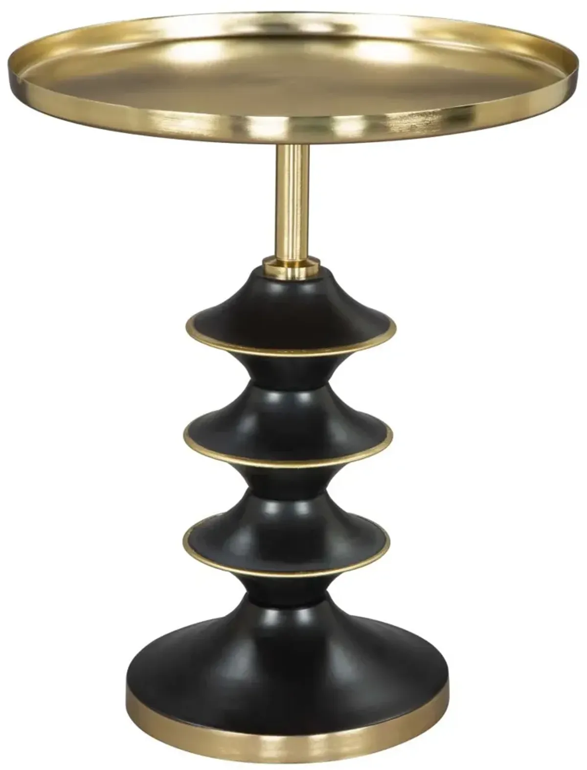 Donahue Side Table Gold & Black