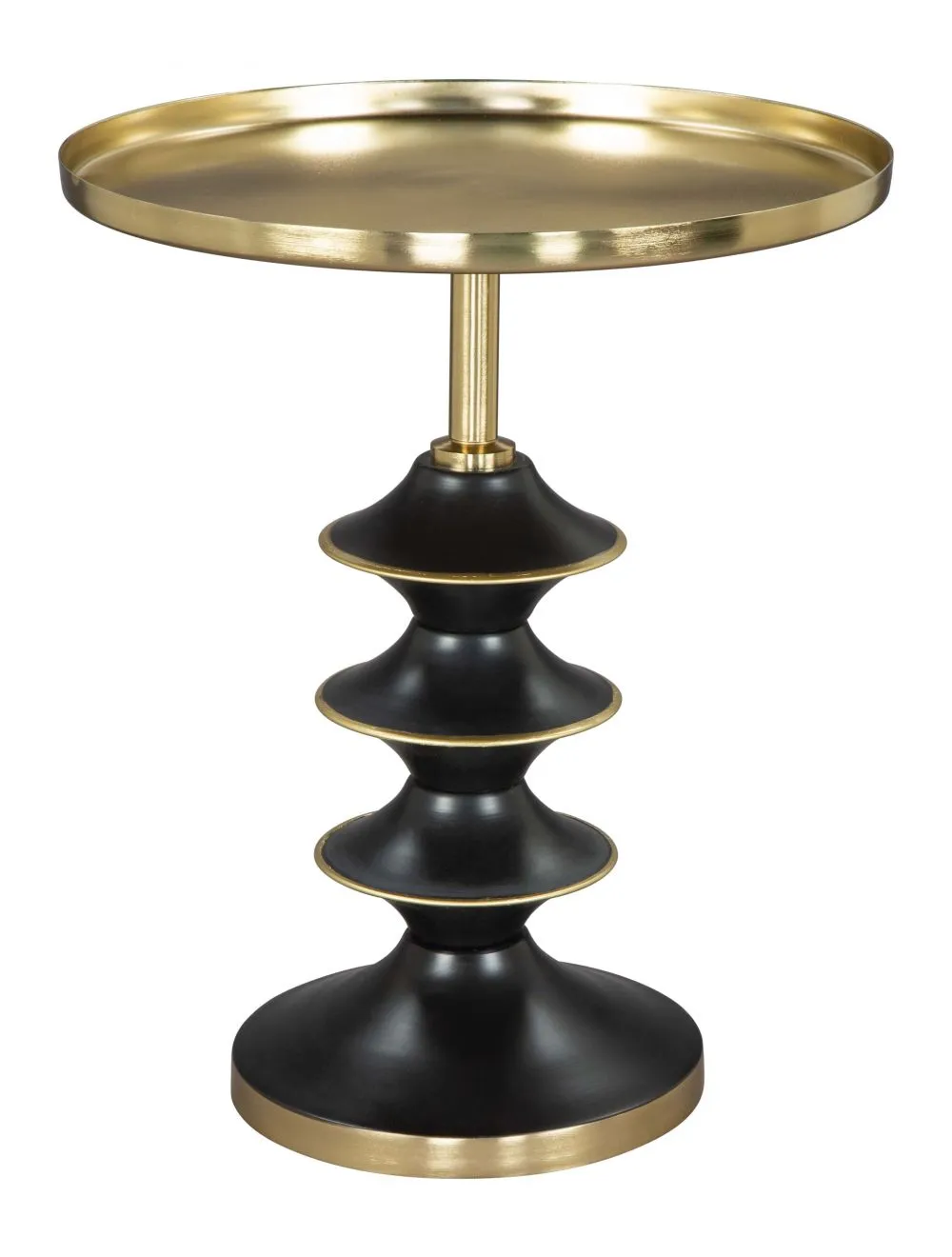 Donahue Side Table Gold & Black