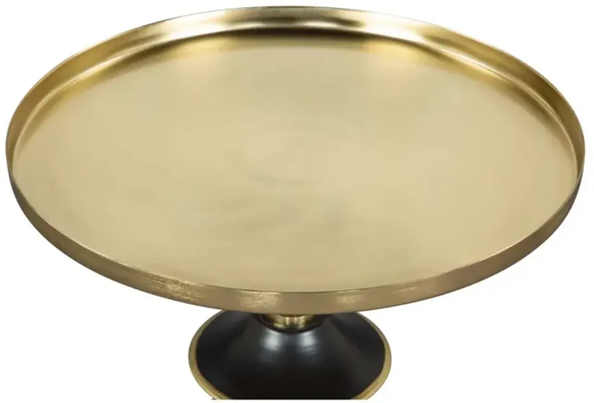 Donahue Side Table Gold & Black