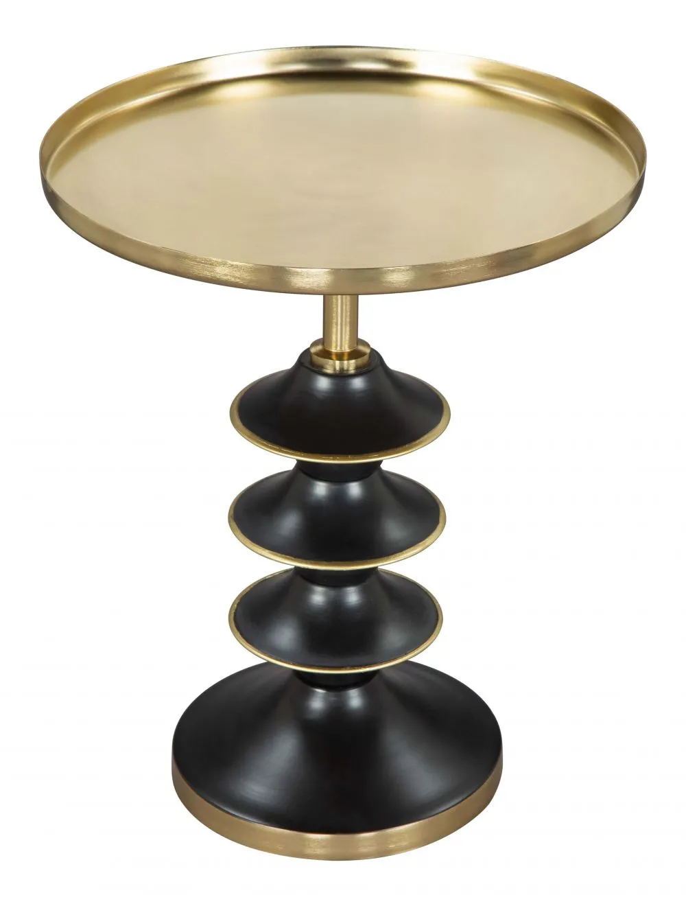 Donahue Side Table Gold & Black