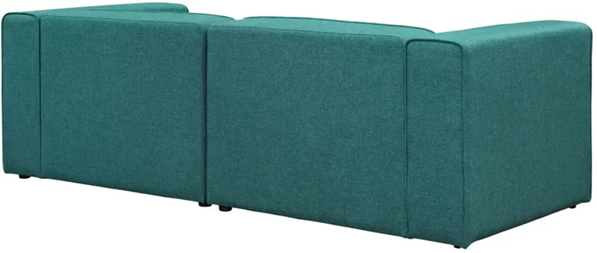 Mingle 2 Piece Upholstered Fabric Sectional Sofa Set