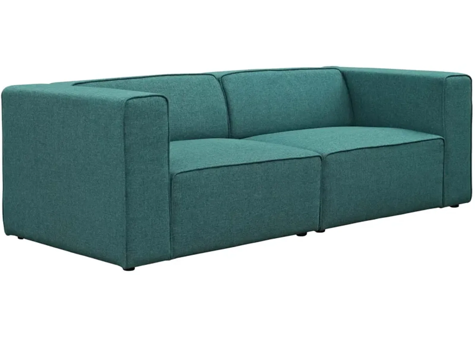 Mingle 2 Piece Upholstered Fabric Sectional Sofa Set