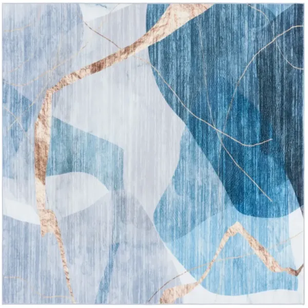 SANTA MONICA 836 BLUE  6' x 6' Square Square Rug