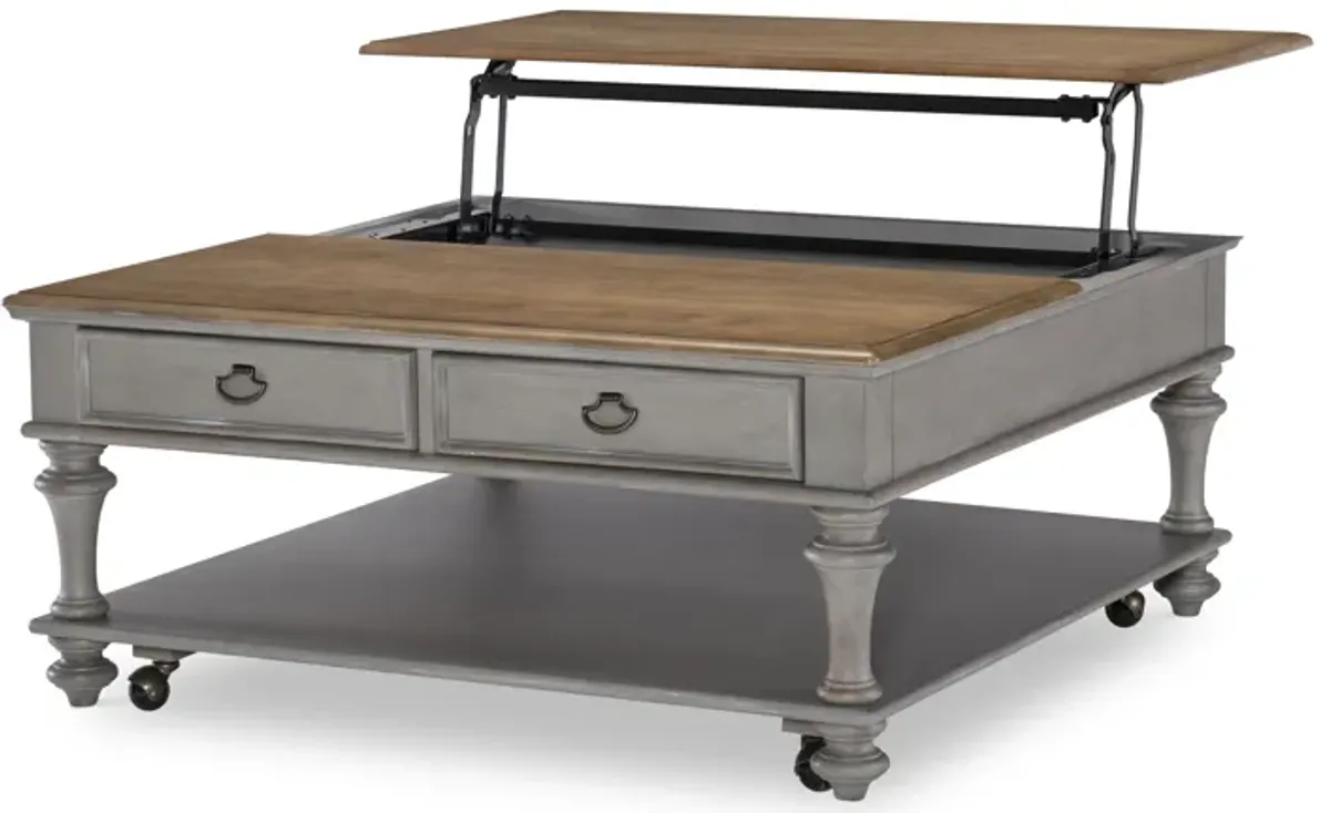 Kingston (Sandalwood Brown + Tweed Gray) Cocktail Table