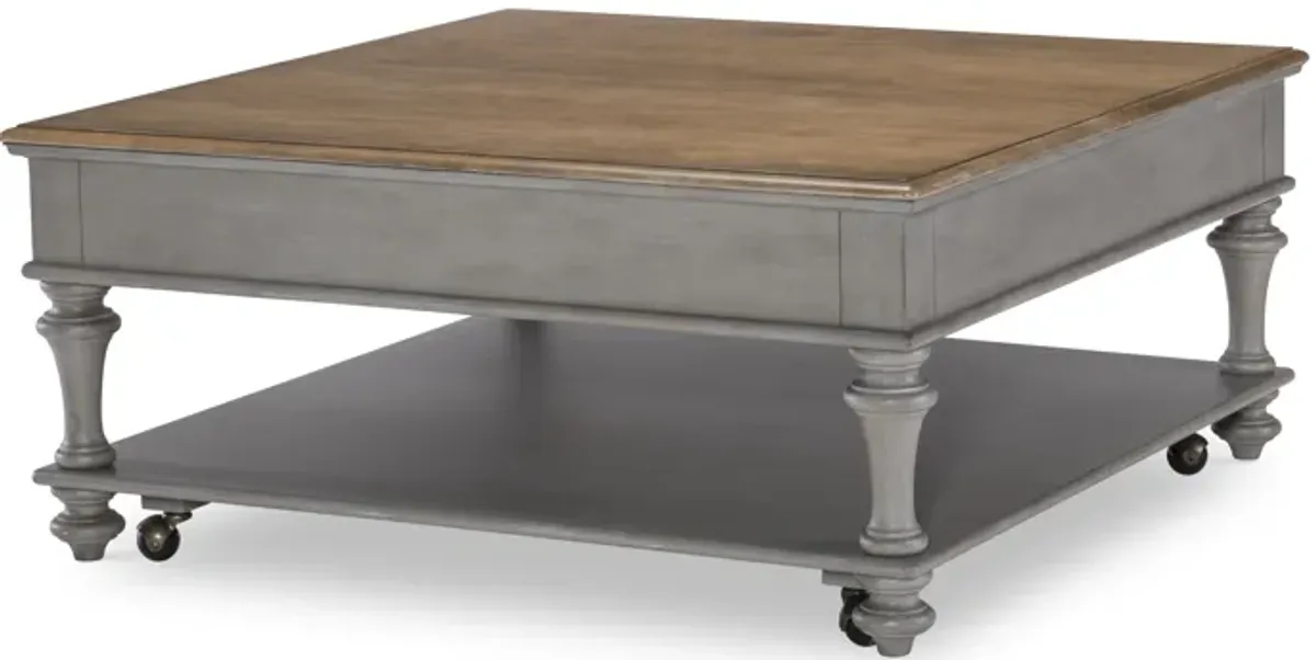 Kingston (Sandalwood Brown + Tweed Gray) Cocktail Table