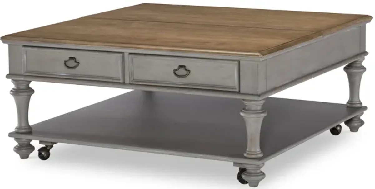 Kingston (Sandalwood Brown + Tweed Gray) Cocktail Table