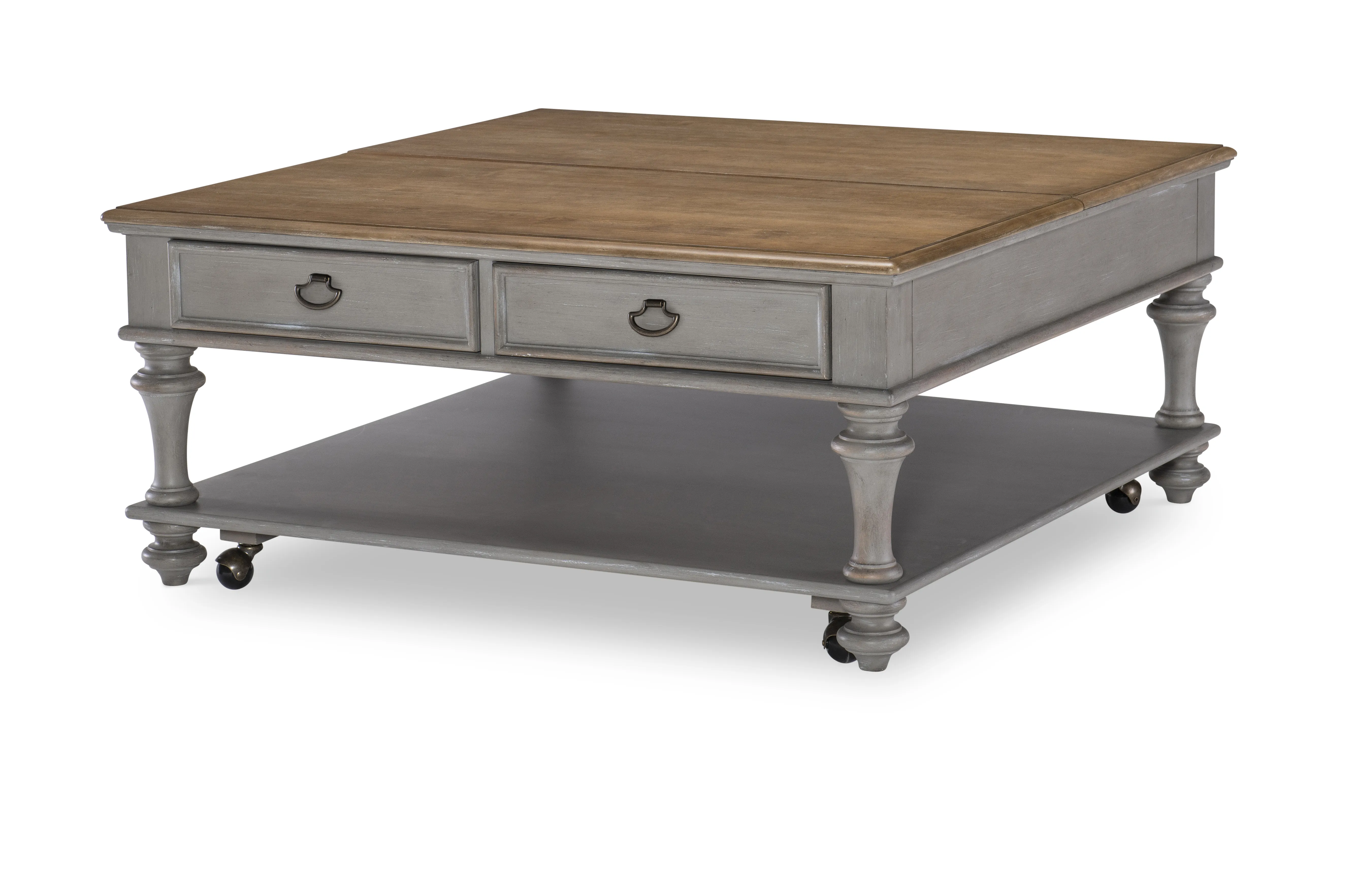 Kingston (Sandalwood Brown + Tweed Gray) Cocktail Table