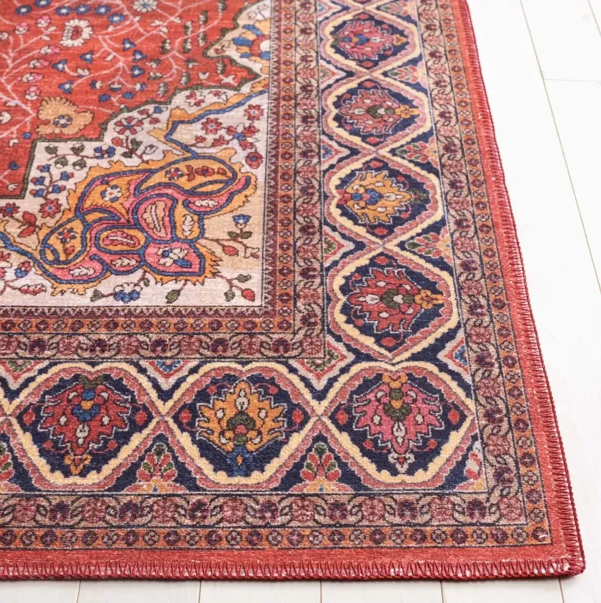 SERAPI 814 RUST  6'-7' x 6'-7' Square Square Rug