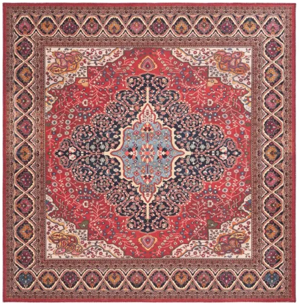 SERAPI 814 RUST  6'-7' x 6'-7' Square Square Rug