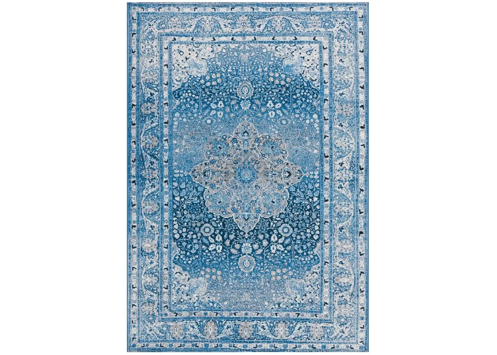 BARBADOS 558 Blue 4' X 6' Small Rectangle Rug