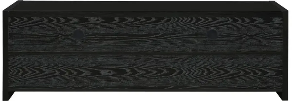 Alton 62" 3-drawer TV Console Black Oak