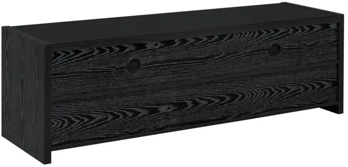 Alton 62" 3-drawer TV Console Black Oak