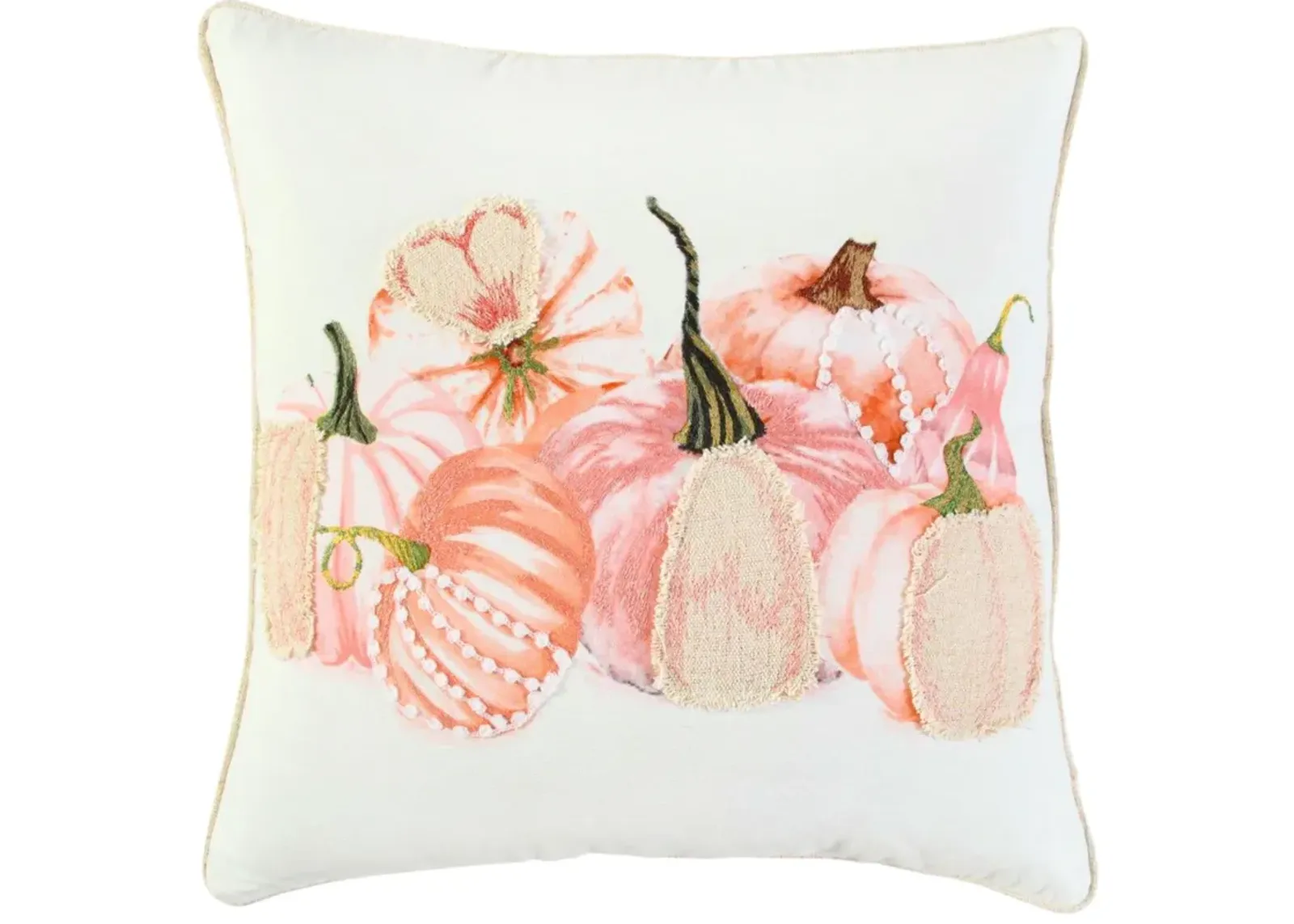 Pumpkins Ivory  Pillow