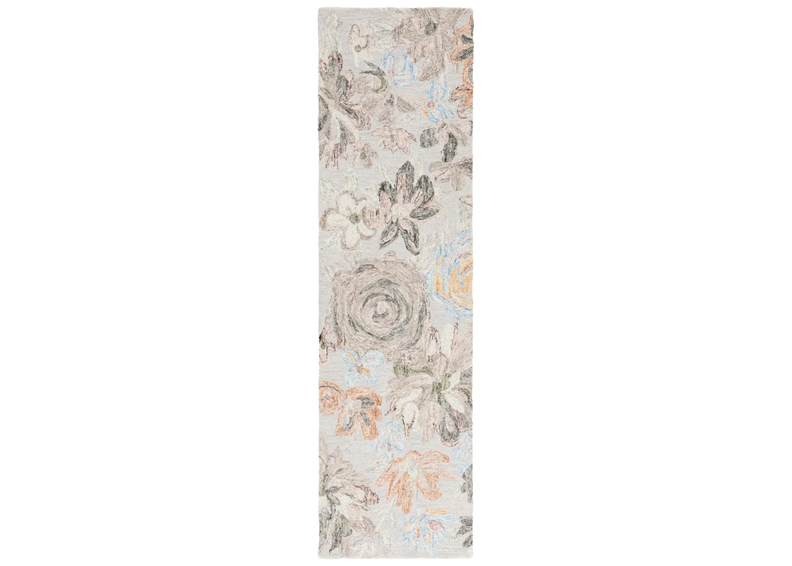 BLOSSOM 556 GREY  2'-3' x 8' Runner Rug