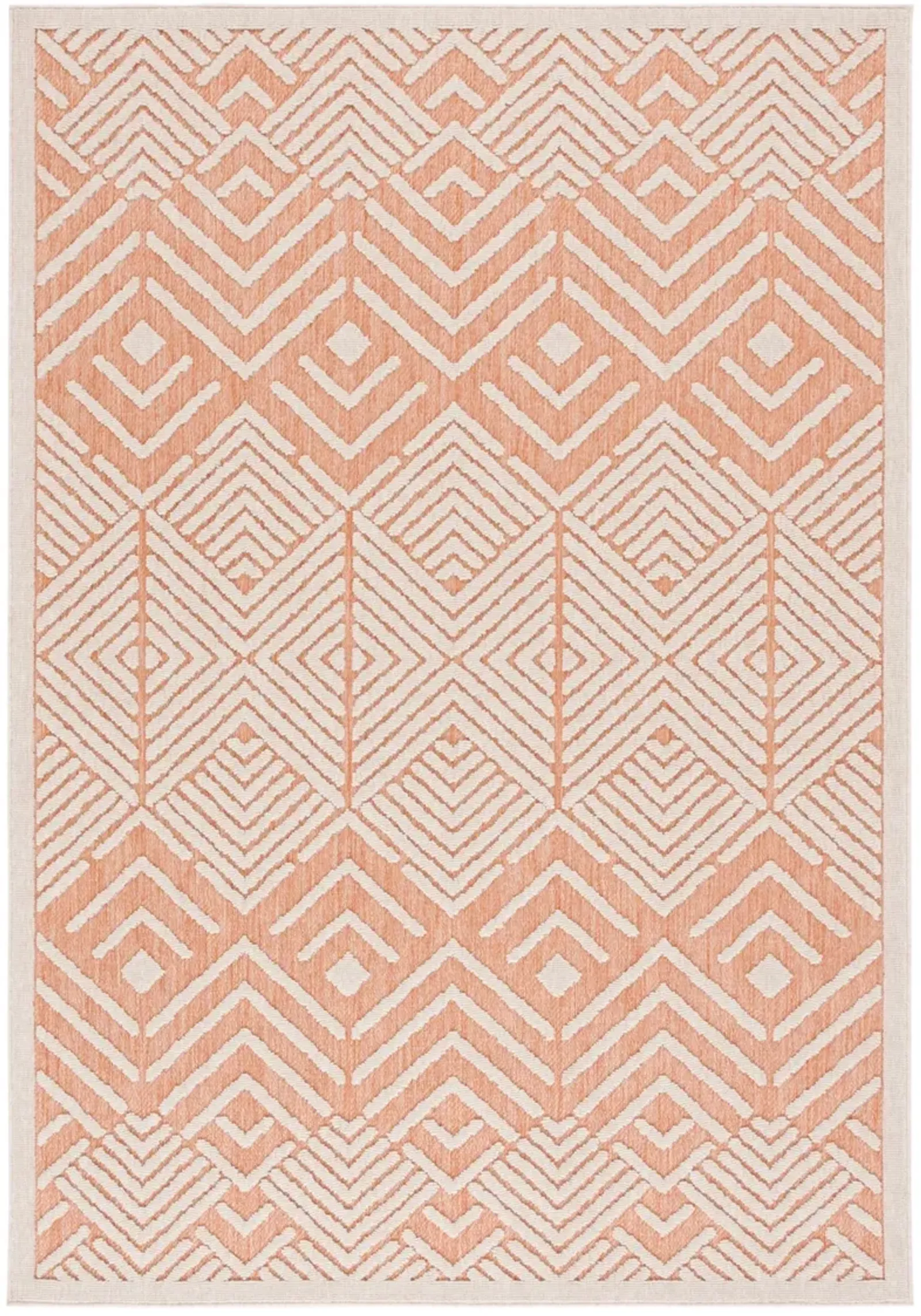 MILOS 104 RUST  9' x 12' Large Rectangle Rug