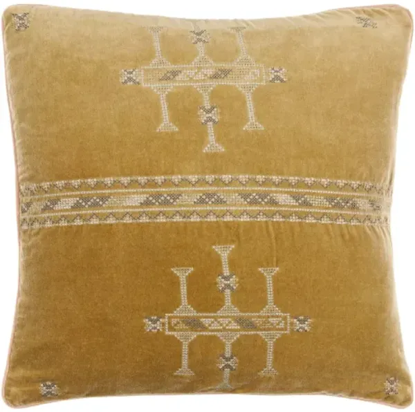 Velour VLU-003 22"L x 22"W Accent Pillow