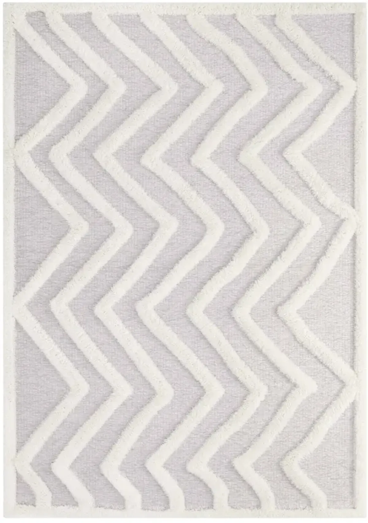 Whimsical Pathway Abstract Chevron 5x8 Shag Area Rug