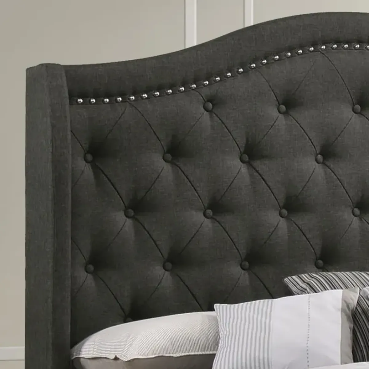 Sonoma Camel Back Eastern King Bed Grey