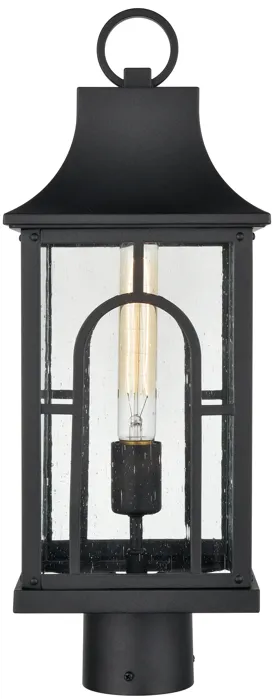 Triumph 19.75" High 1-Light Outdoor Post Light - Textured Black