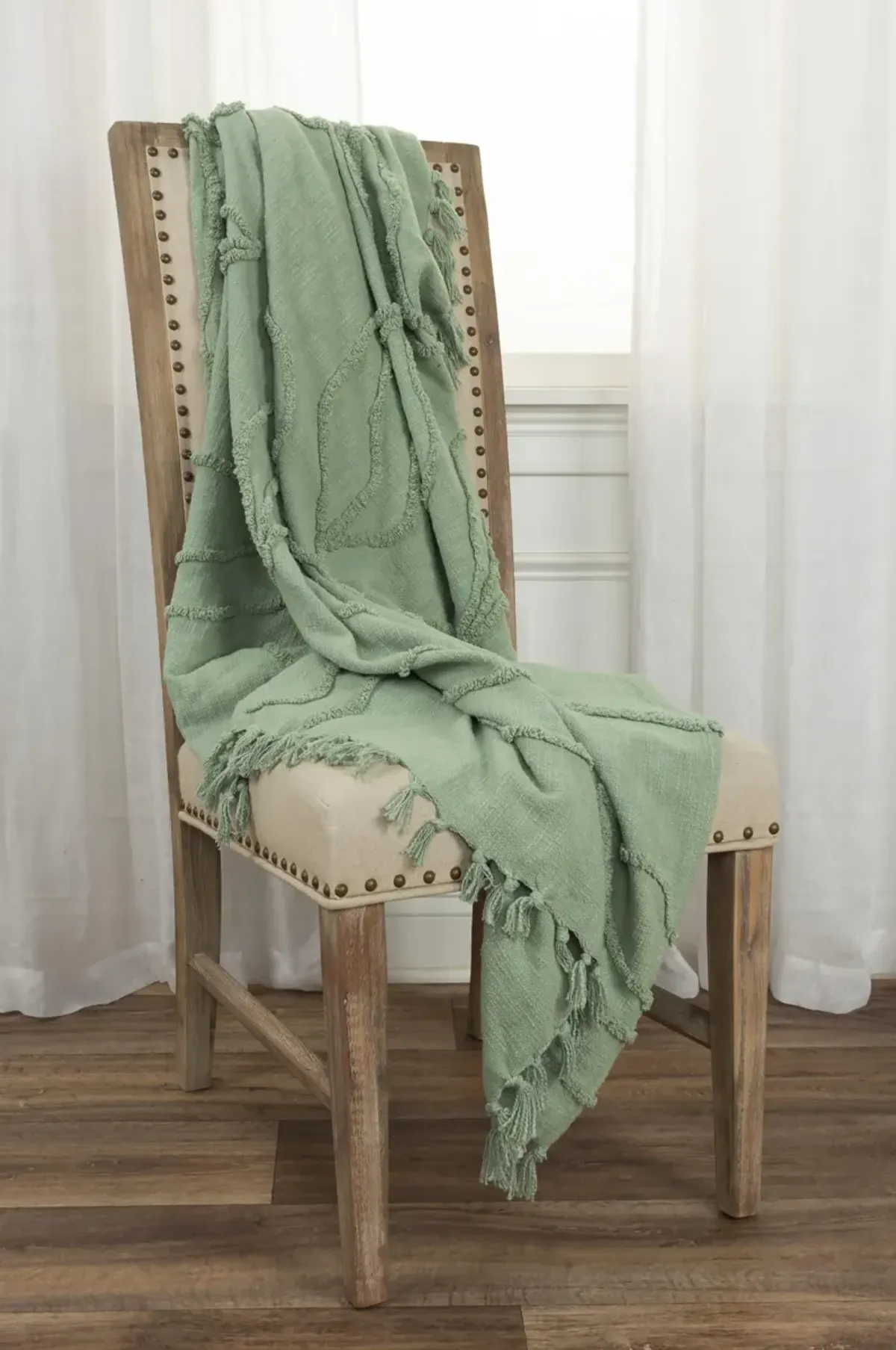 Botanical Green Throw