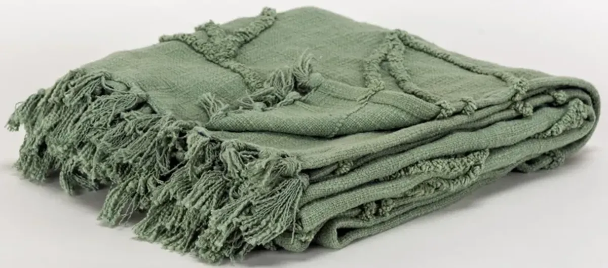 Botanical Green Throw