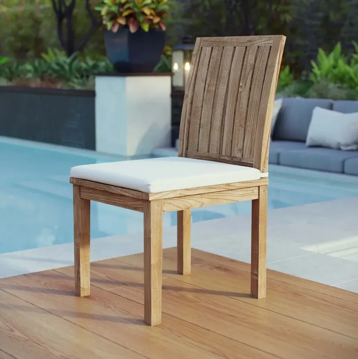 Marina Outdoor Patio Teak Dining Chair