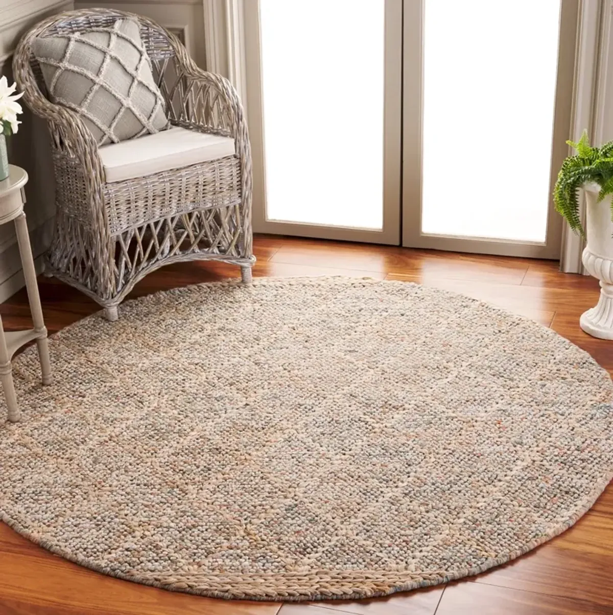 NATURAL FIBER 475 RUST  6' x 6' Round Round Rug