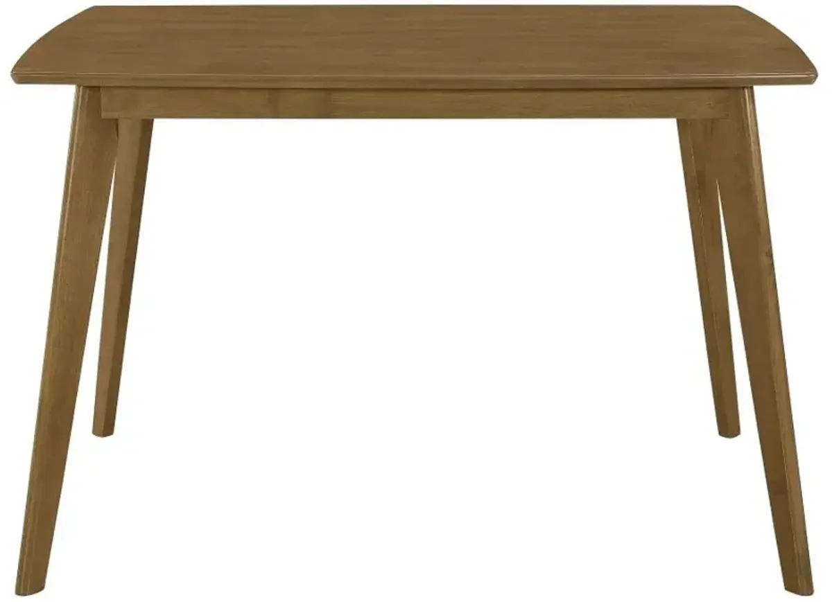 Kersey Dining Table with Angled Legs Chestnut