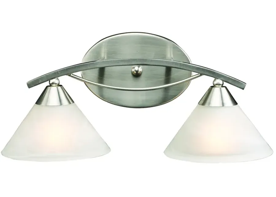 Elysburg 18" Wide 2-Light Vanity Light - Satin Nickel