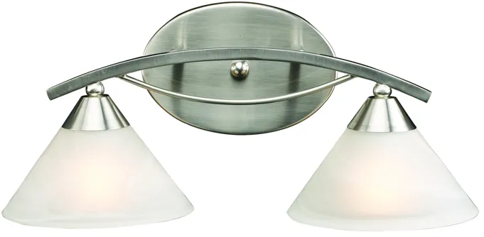 Elysburg 18" Wide 2-Light Vanity Light - Satin Nickel