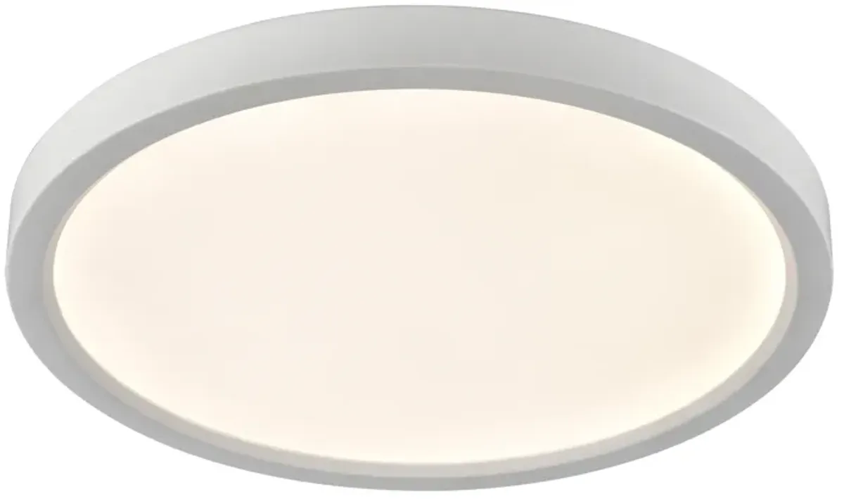 Titan 13" Wide Integrated LED Round Flush Mount - White