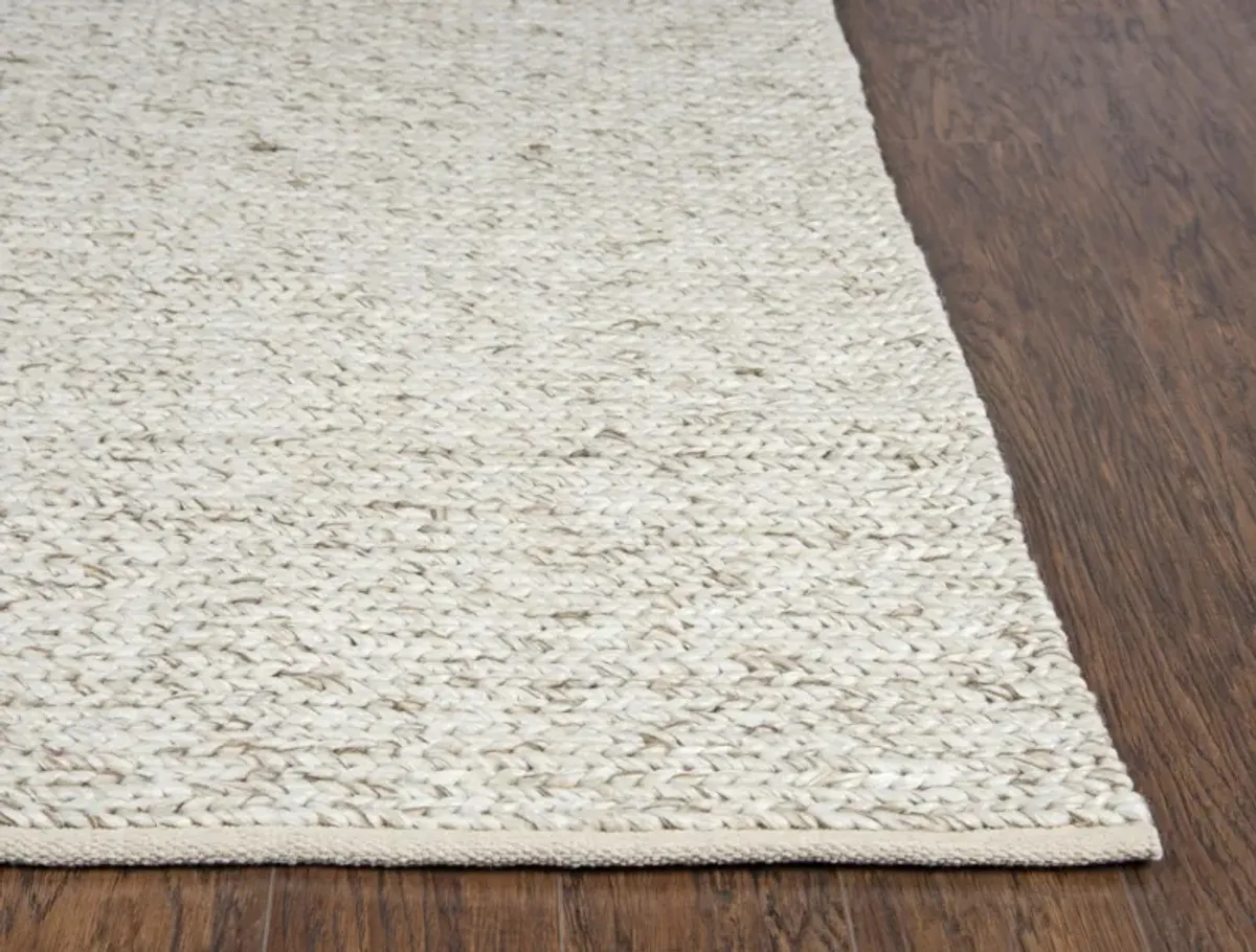 Ewe Complete me Beige Woven Wool/Polyester 5' x 8' Rectangle Rug