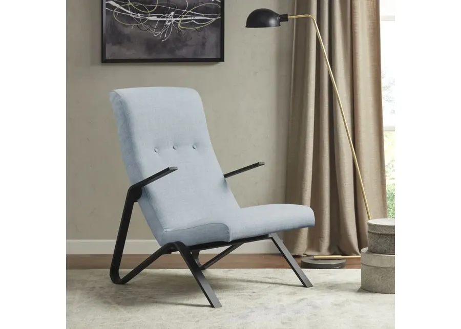 Martha Stewart Manhattan Light Blue Accent Chair