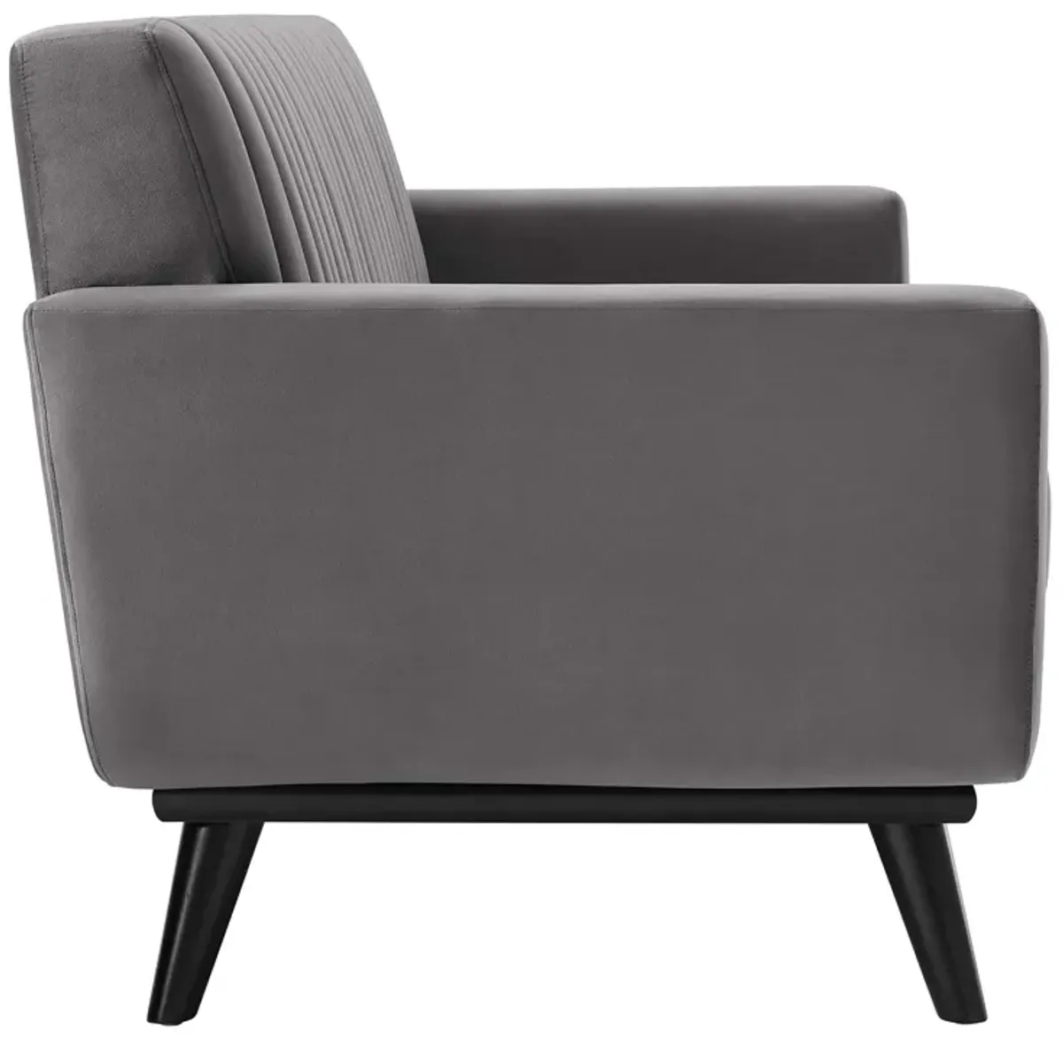 Engage Channel Tufted Performance Velvet Loveseat