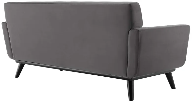 Engage Channel Tufted Performance Velvet Loveseat