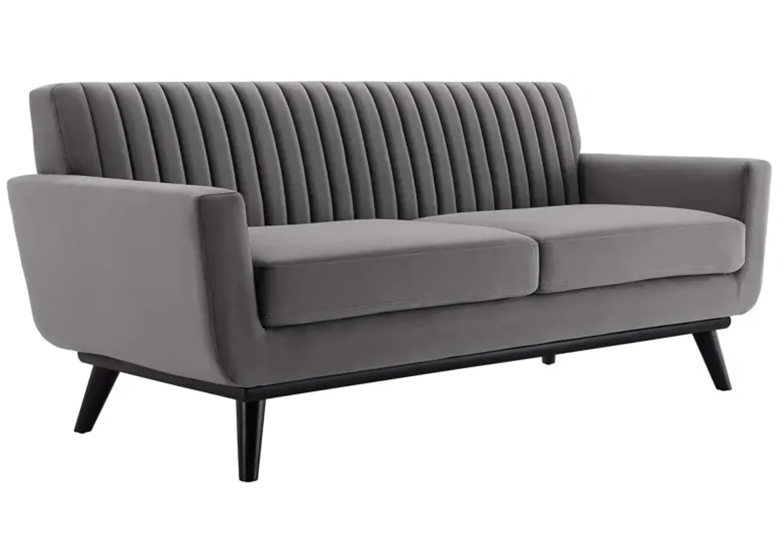 Engage Channel Tufted Performance Velvet Loveseat