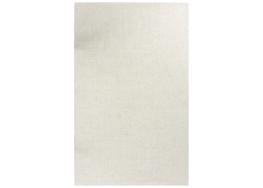 Brindleton Ivory/White Tweed Wool 5' x 8' Rectangle Rug