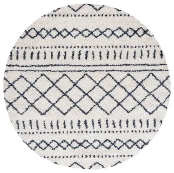 ARIZONA SHAG Round Power Loomed 3'-2" x 3'-2" Round Rug