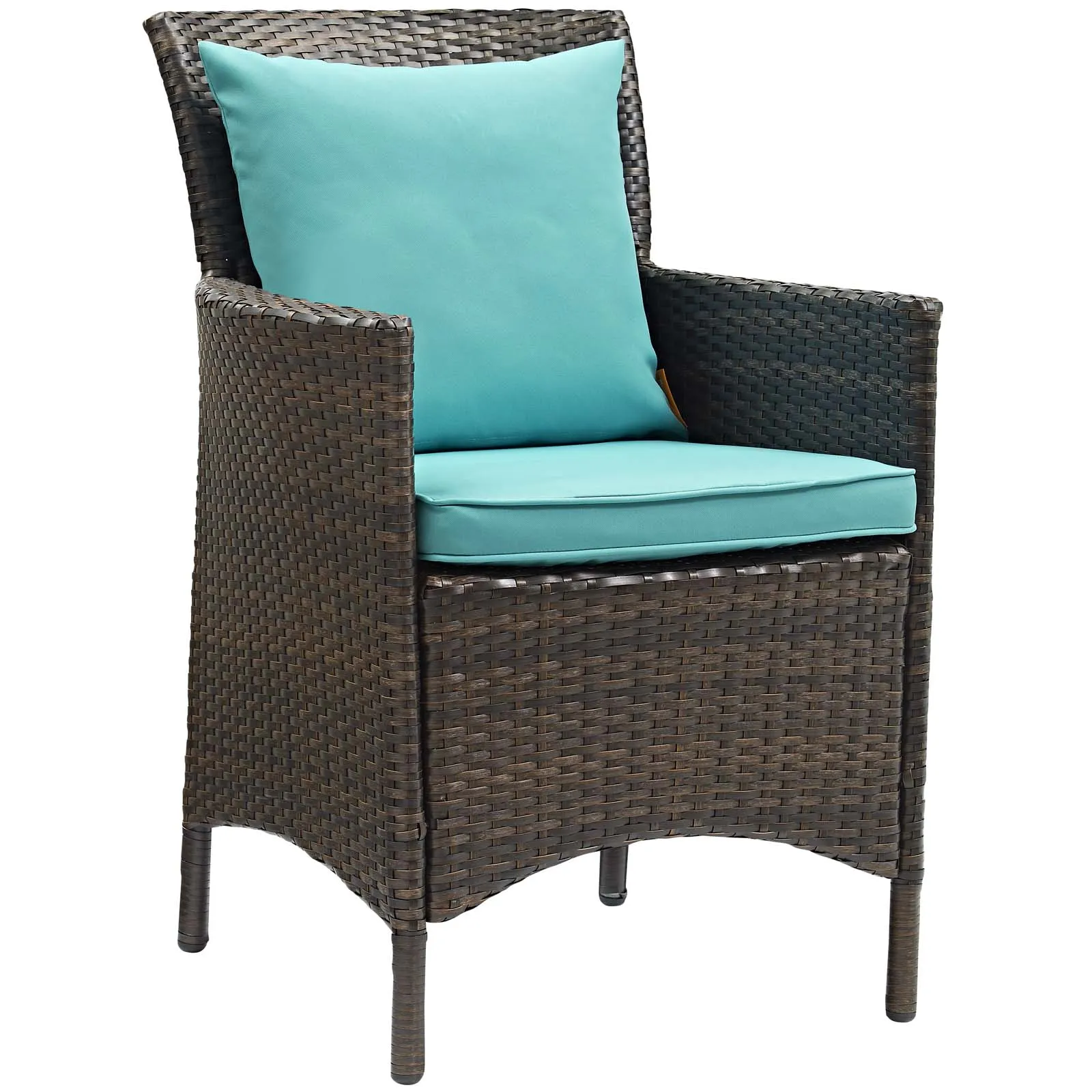 Conduit 5 Piece Outdoor Patio Wicker Rattan Set