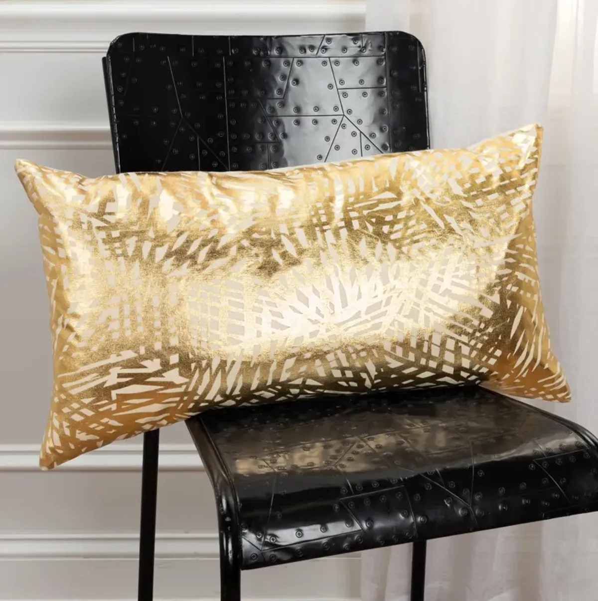 Lines Metallic Pillow