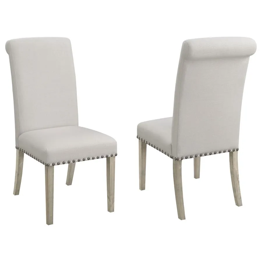 Aberdeen Upholstered Side Chairs Rustic Smoke And Grey (Set of 2)