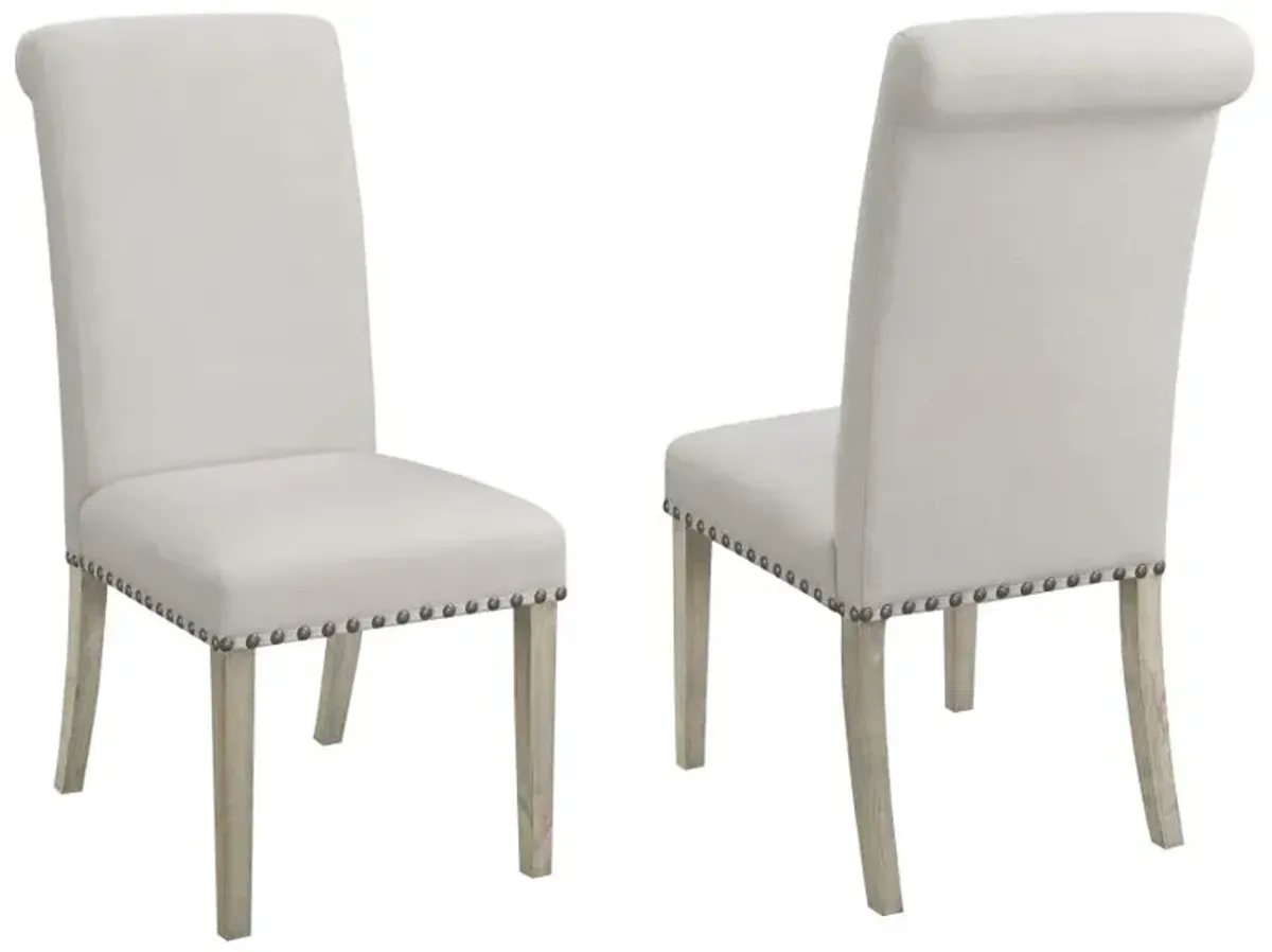 Aberdeen Upholstered Side Chairs Rustic Smoke And Grey (Set of 2)