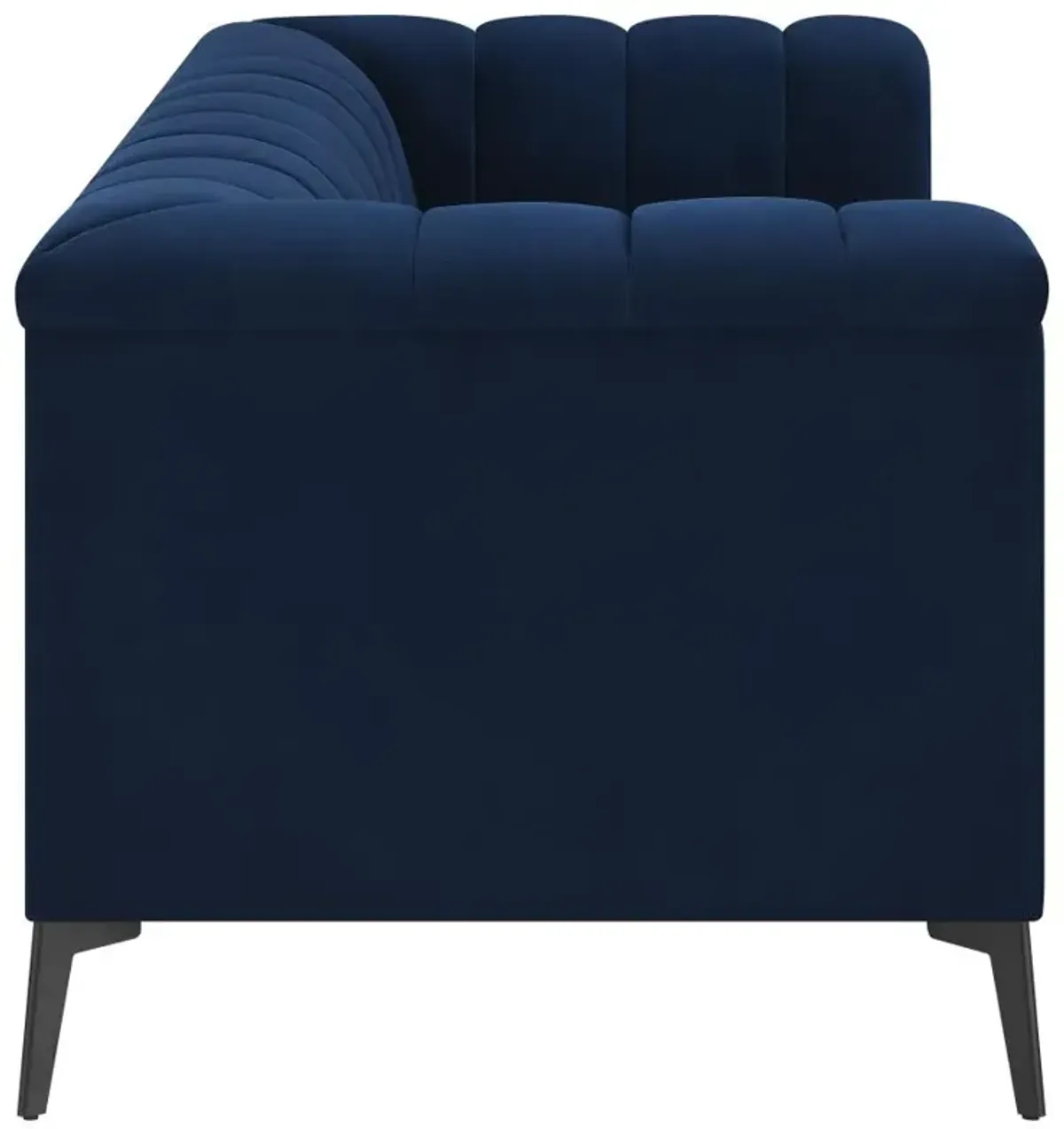 Chalet Tuxedo Arm Loveseat Blue