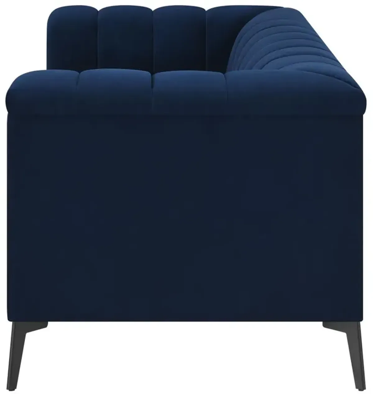 Chalet Tuxedo Arm Loveseat Blue